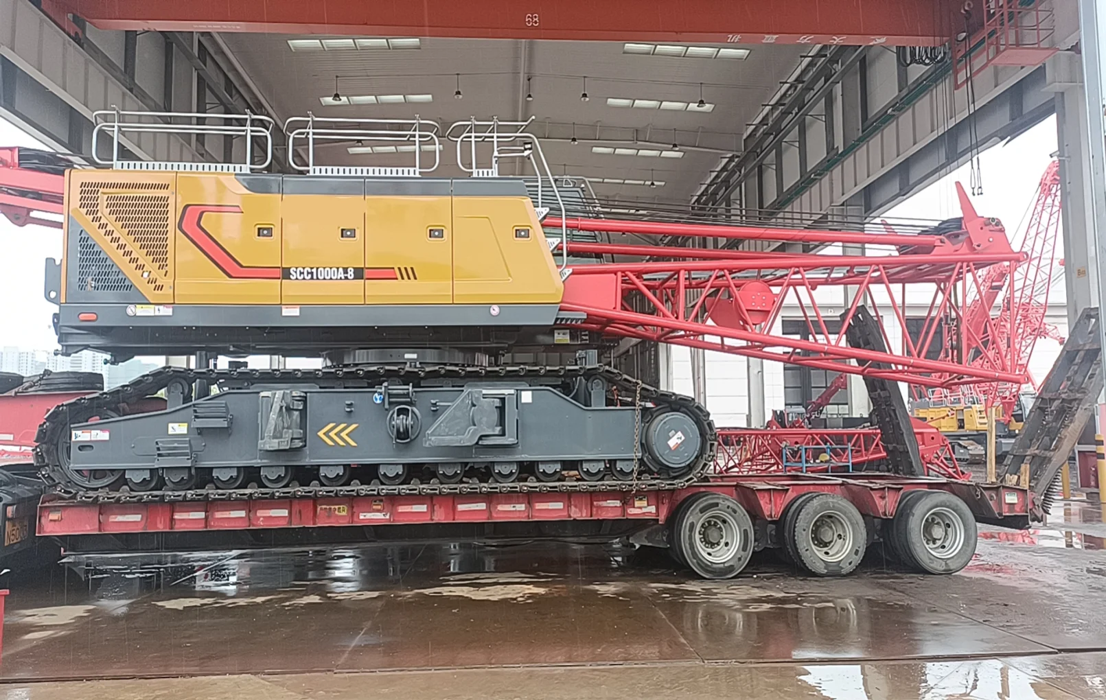 Top Brand 100t Lifting Capacity Crawler Crane SCC1000A-8 with 64m Boom For Sale