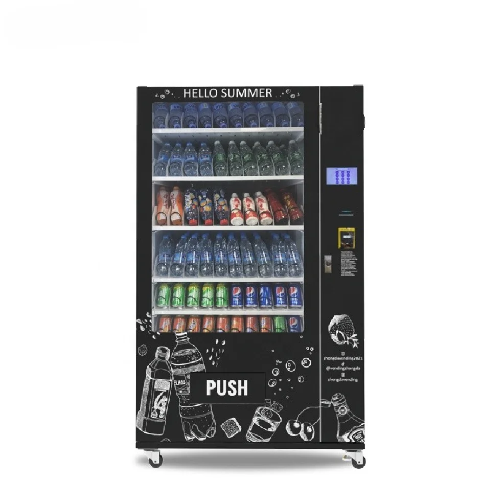 drink vending machine large capacity combo candy and snack for foods and drinks vending machine