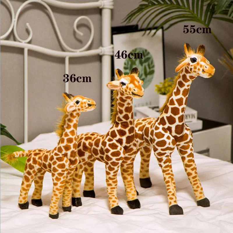 
2020 New Arrivals Custom Animal Stuffed Push Giraffe Toys for Kids and Girls Promotional Gifts Soft Toys Home Ornament 