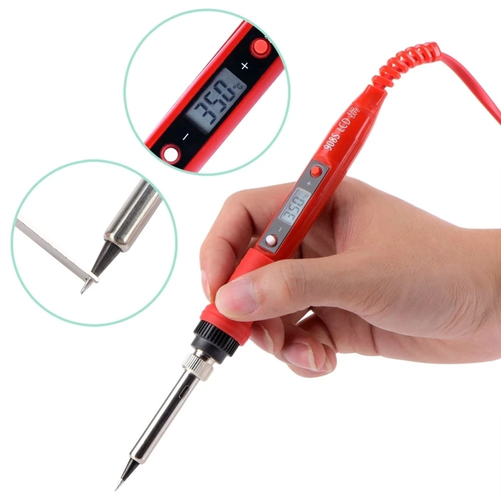 JCD 908S-1 80W LCD Display Electric Soldering Iron 110V/220V Solder Iron Soldering Cautin Welding Iron