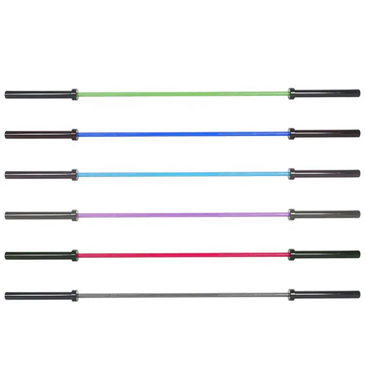 Gym Equipment Colorful Ceramic Coating 15kg 20kg Weight Lifting Barbell Bar