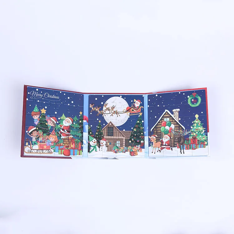 Christmas gift fridge magnet  magnetic jigsaw puzzle new design refrigerator magnetic supplier Educational toys and games