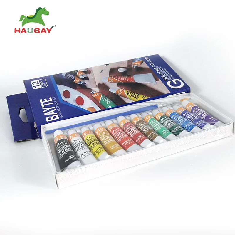 продажа высокое качество дешевые студенческие гуашь краски набор для рисования, фабрика прямые гуашь краски для художников