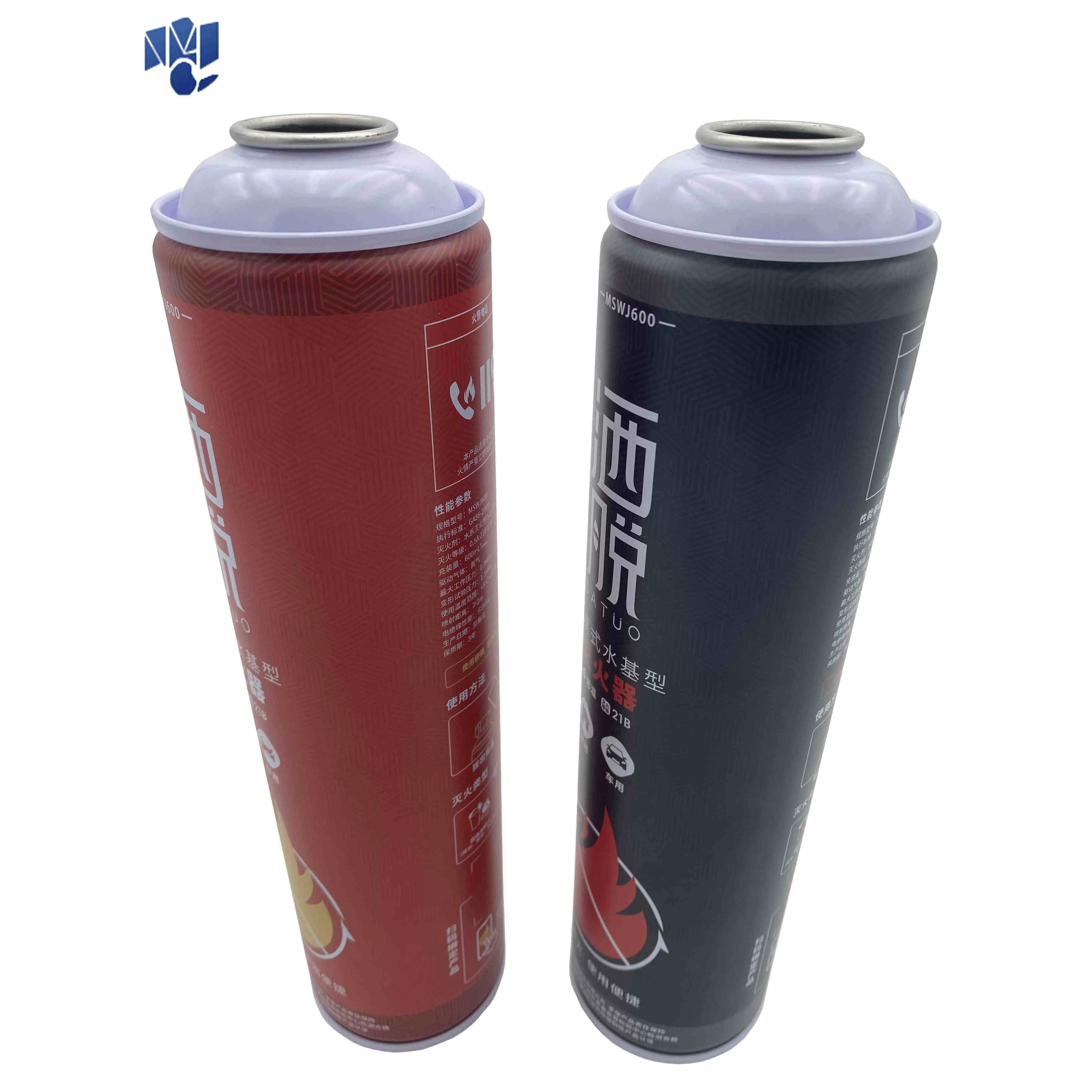 High quality CMYK printing custom empty metal manufacturing spray wholesale  aerosol metal tin can butane gas can with valve