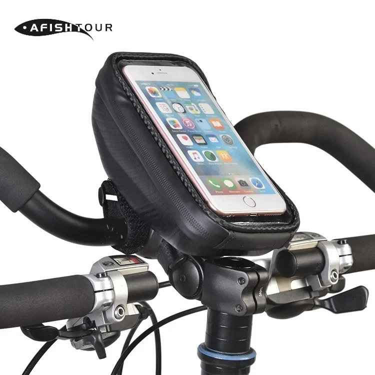BESTOP Morden Style Portable Flexible Car Pipe Installation Bike Front Phone Touch Screen Bag Waterproof Bicycle Head Bag Sport