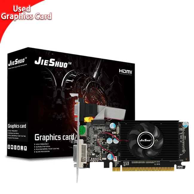 JIESHUO GeForce GT 610 2G Game Graphics Card GDDR3 64bit cheap nvidia GPU 1066MHz PCI Graphic GT610 2 GB Video Card GT 610 2GB