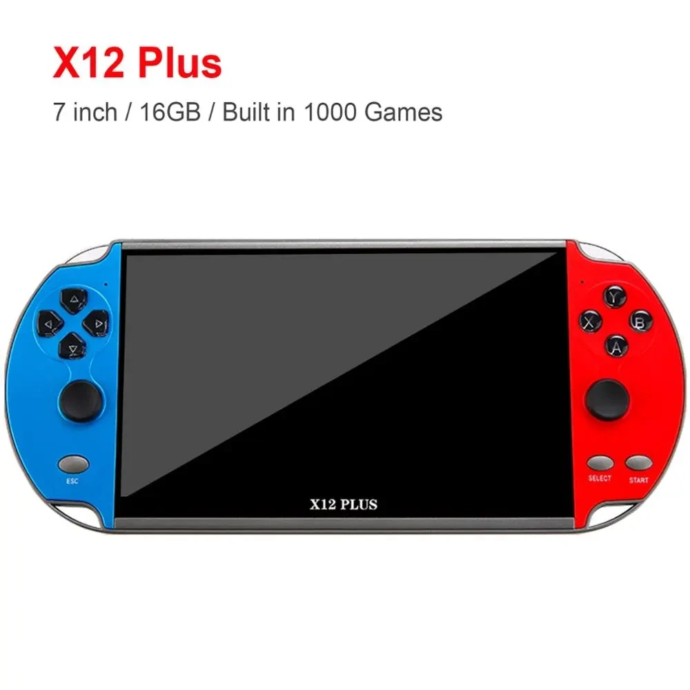 7 дюймов портативная игровая консоль X12 плюс Встроенный 10000 игры 16 Гб игровой