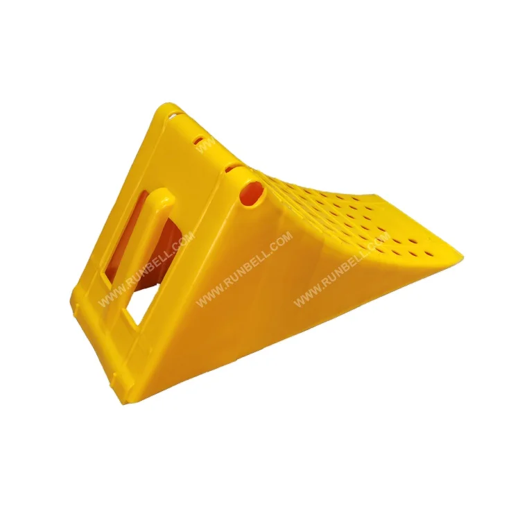 Hot Sale High-impact Plastic Wheel Chocks Heavy Duty Truck Portable Plastic Wheel Chock Tire Stopping for Car Safety