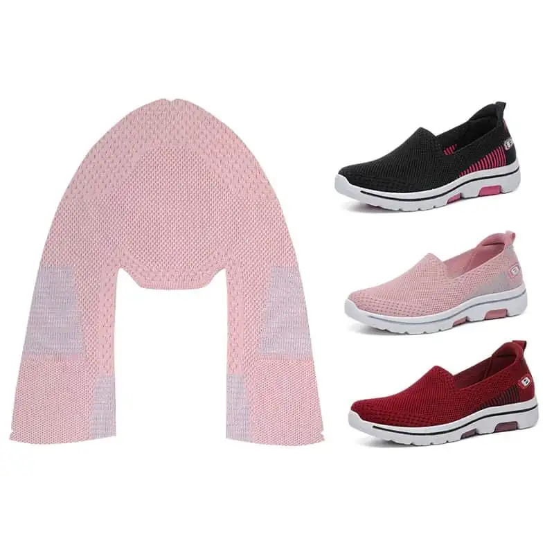 Custom Soft Mesh Shoe Vamp Casual Walking Sport Shoe Upper Breathable Fly Knitting Shoe Upper