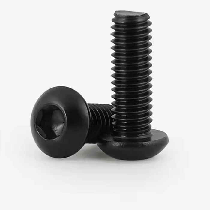 Silverchin Hot Sale Stainless Steel Round Head Black Zinc Button Head Bolt Hex Socket Screw
