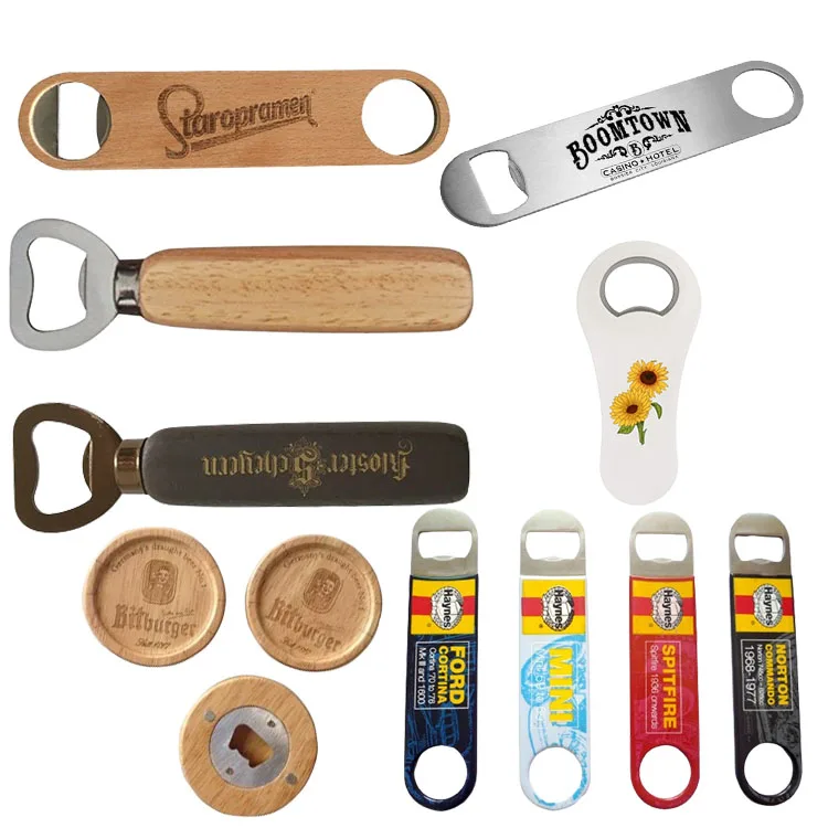 Wood Handle Beer Bottle Opener Made with Handcrafted Exotic