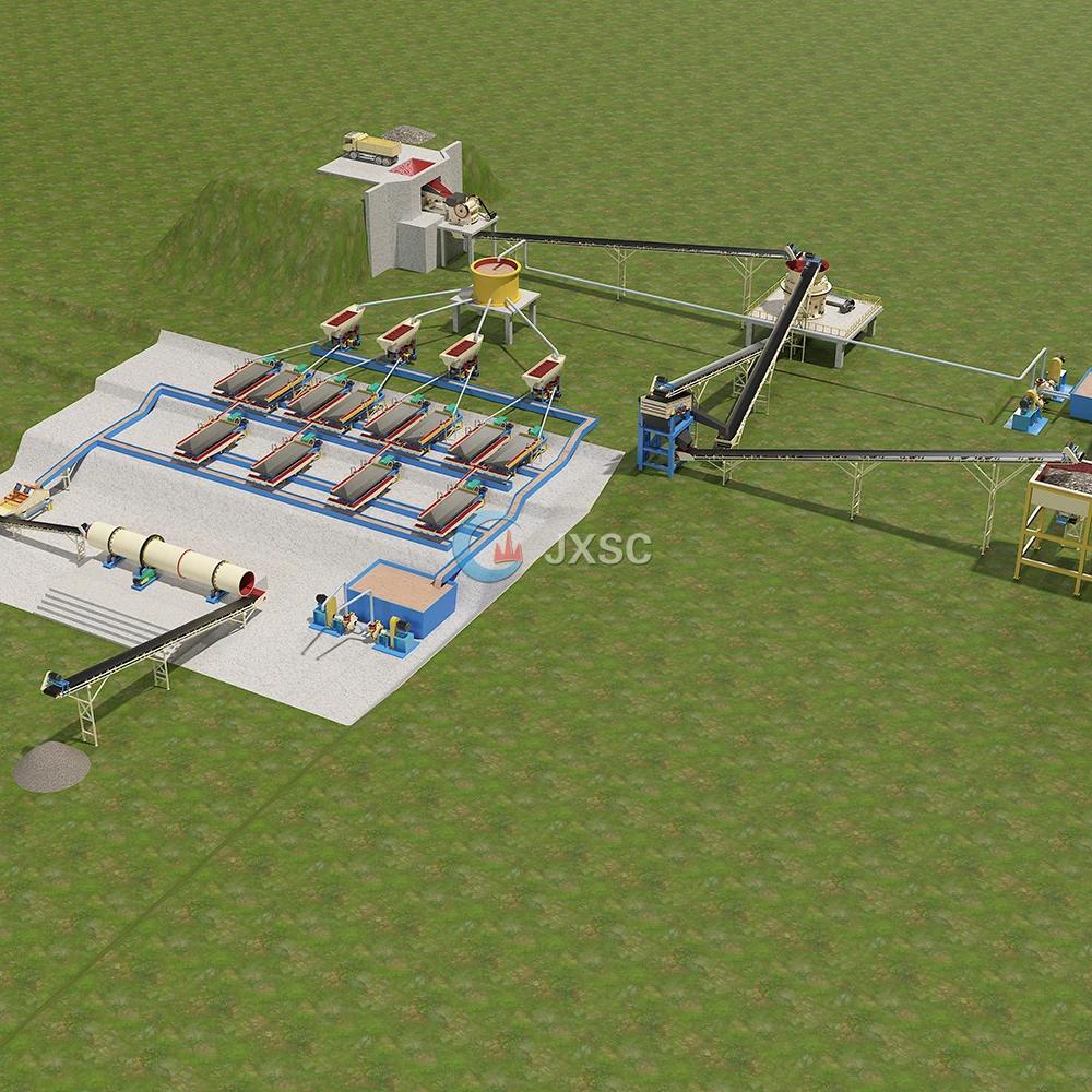 Uganda Mine Site Sandy Soil Coltan Tantalum-Niobium Mining Machinery Coltan Processing Plant