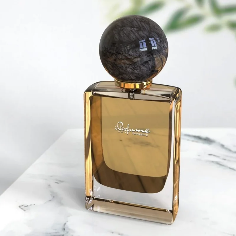 Recyclable 30ml 50ml 100ml Square Glass Perfume Bottle INS style High-Grade Empty Perfume Clear Glass Spray Perfume Bottle