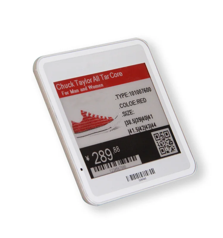 
Epaper Labels Red Color Security Colors E-Ink E Esl Price Tag 