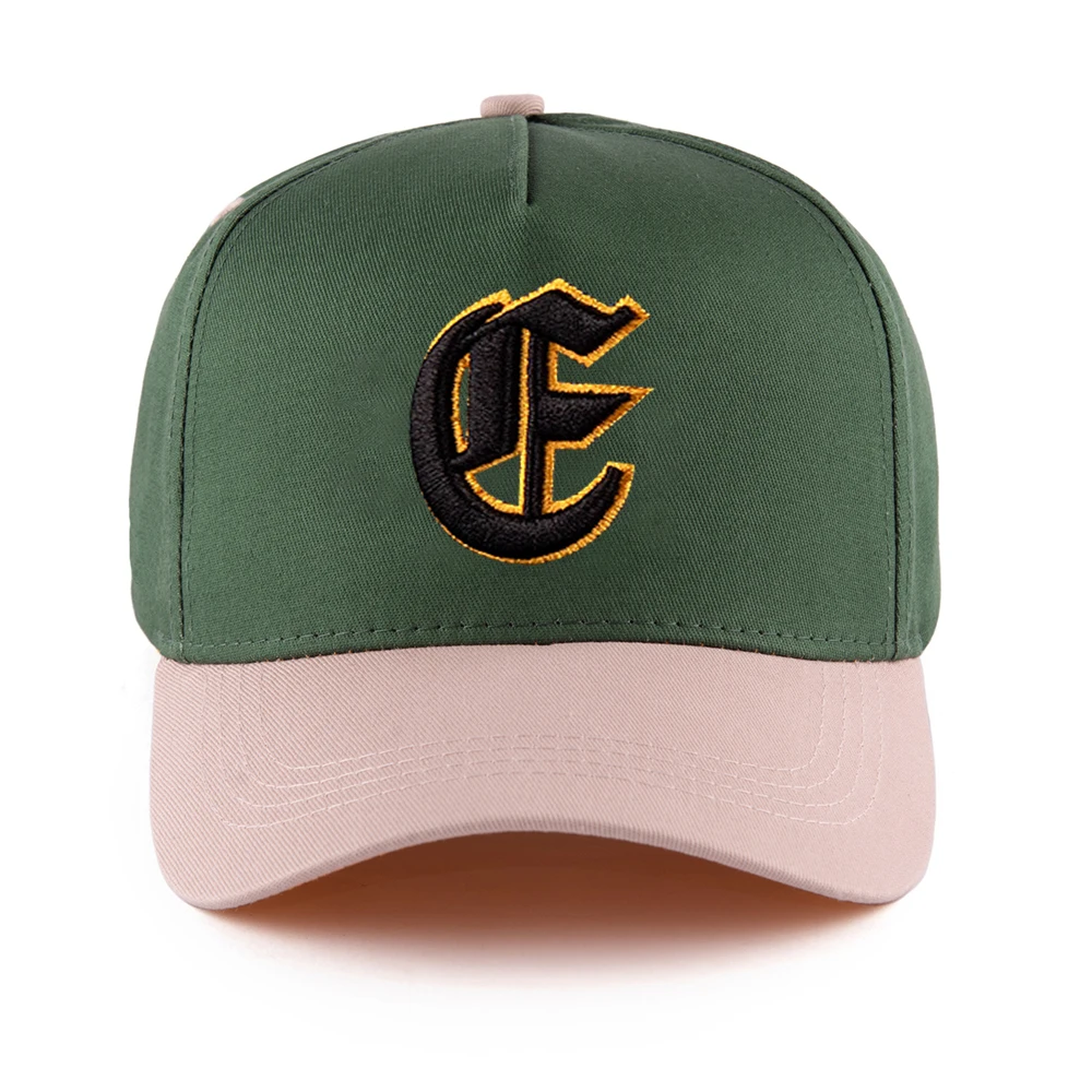 High Quality 5 Panels Cotton Baseball Cap Customized Logo 3D Embroidery Customizable Logo Printing 5 Panels Baseball Cap