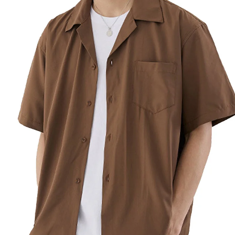 custom logo mens casual silk beach summer retro bowling shirt black fishing graphic button up screen print work shirts