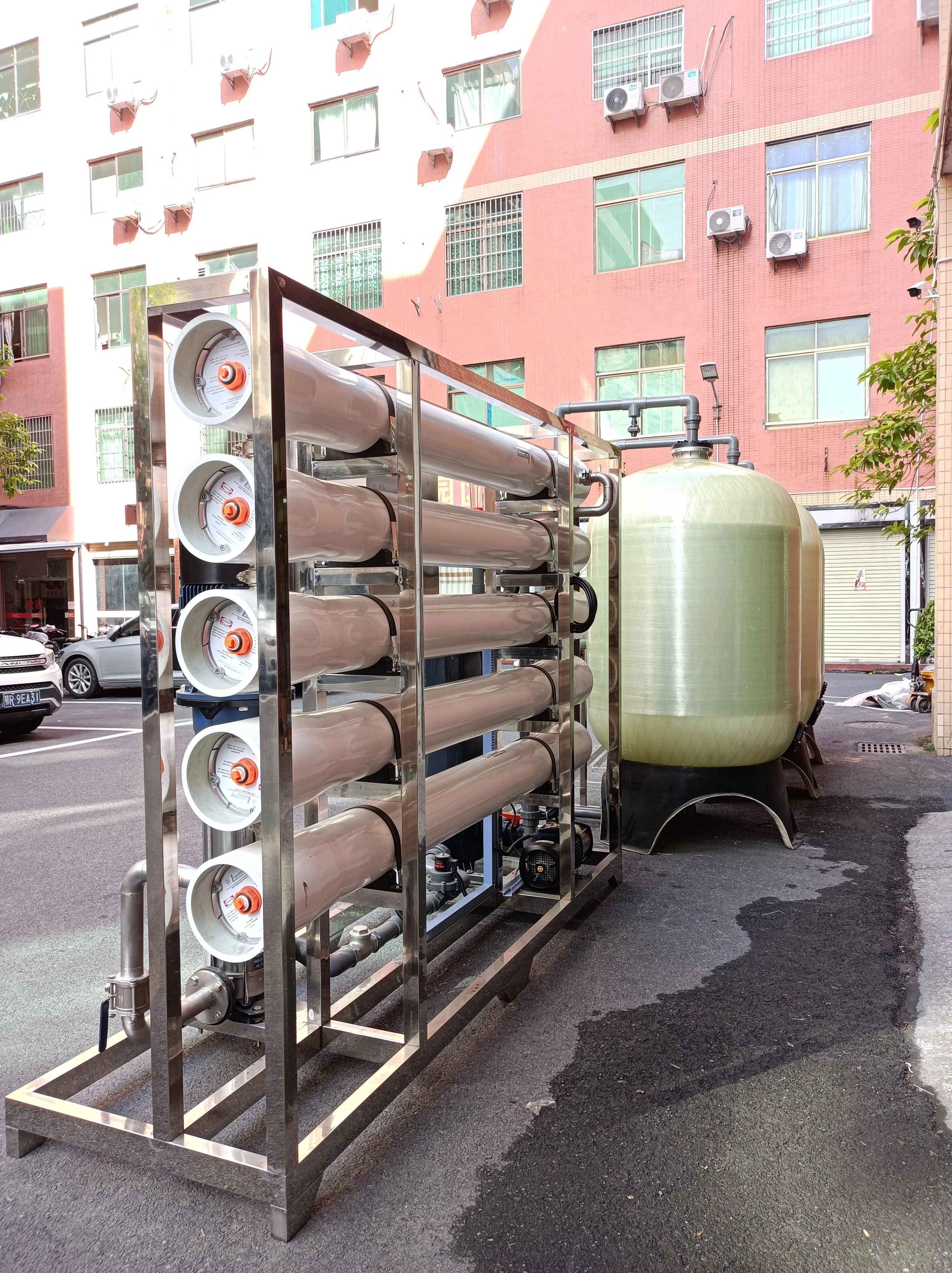 10000lh 10Cubic Meter/Hour FRP Tanks Stainless Steel 316 Pump Reverse Osmosis Machines Osmose Inverse Equipment For Agriculture