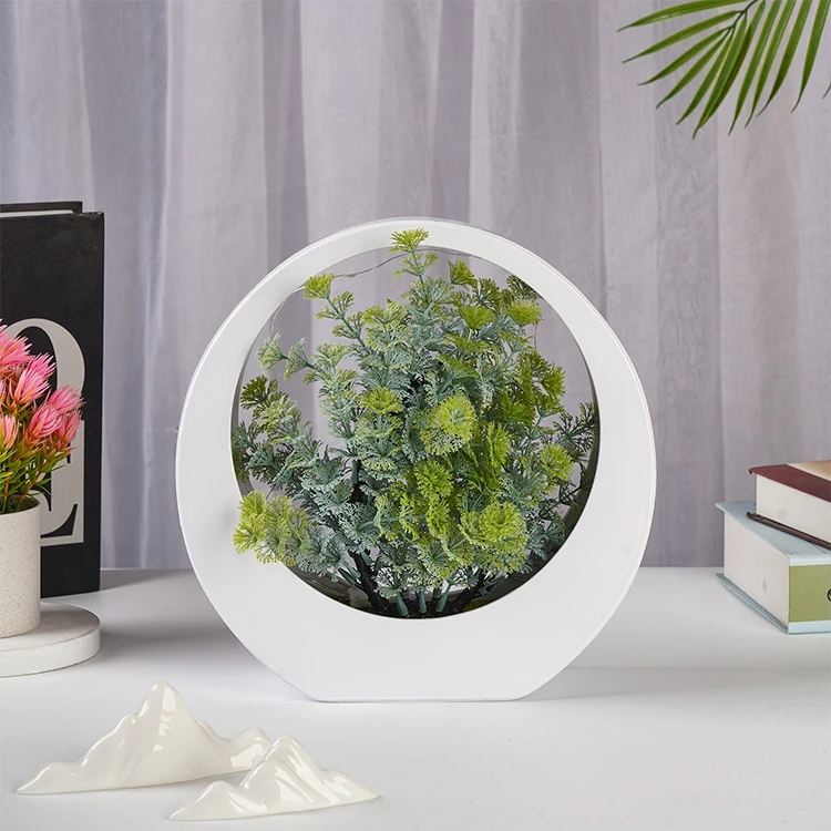 5 Small Lotus Simulation Small Bonsai Office Desktop Ornaments Home Decoration Multi-color Artificial Potted Plants With Lamp