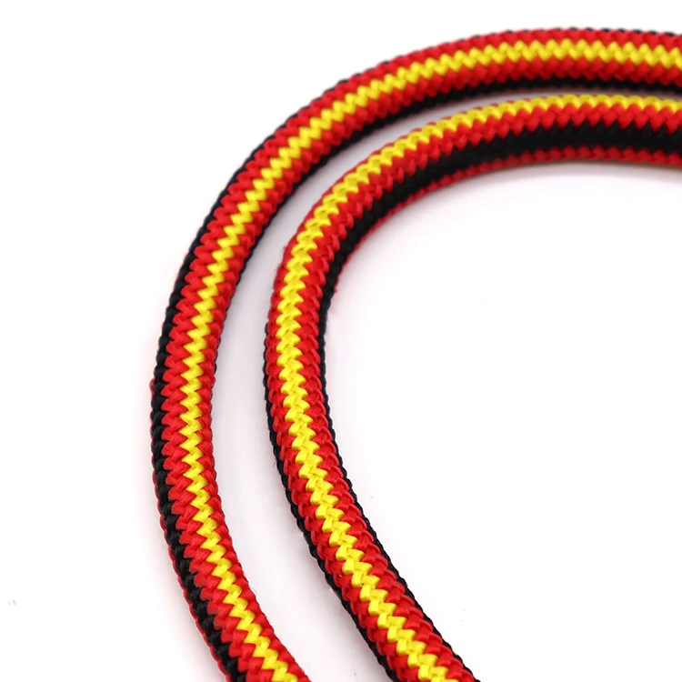 Manufacturer wholesale high elastic durable portable rubber and polyester woven bungee cord