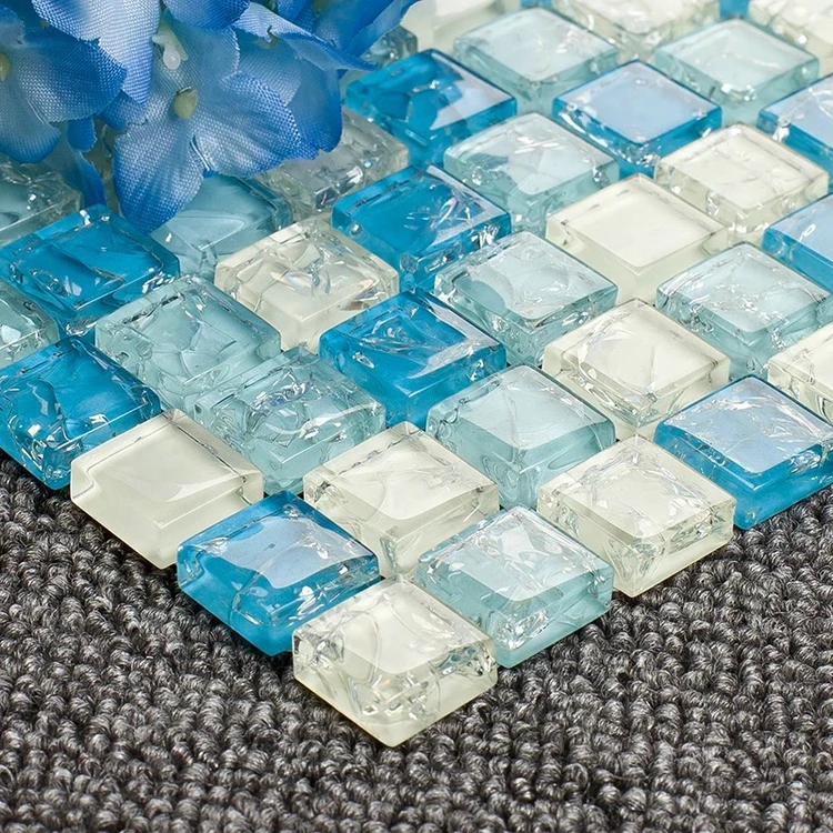 Custom made resin seashell backsplash mosaic tile