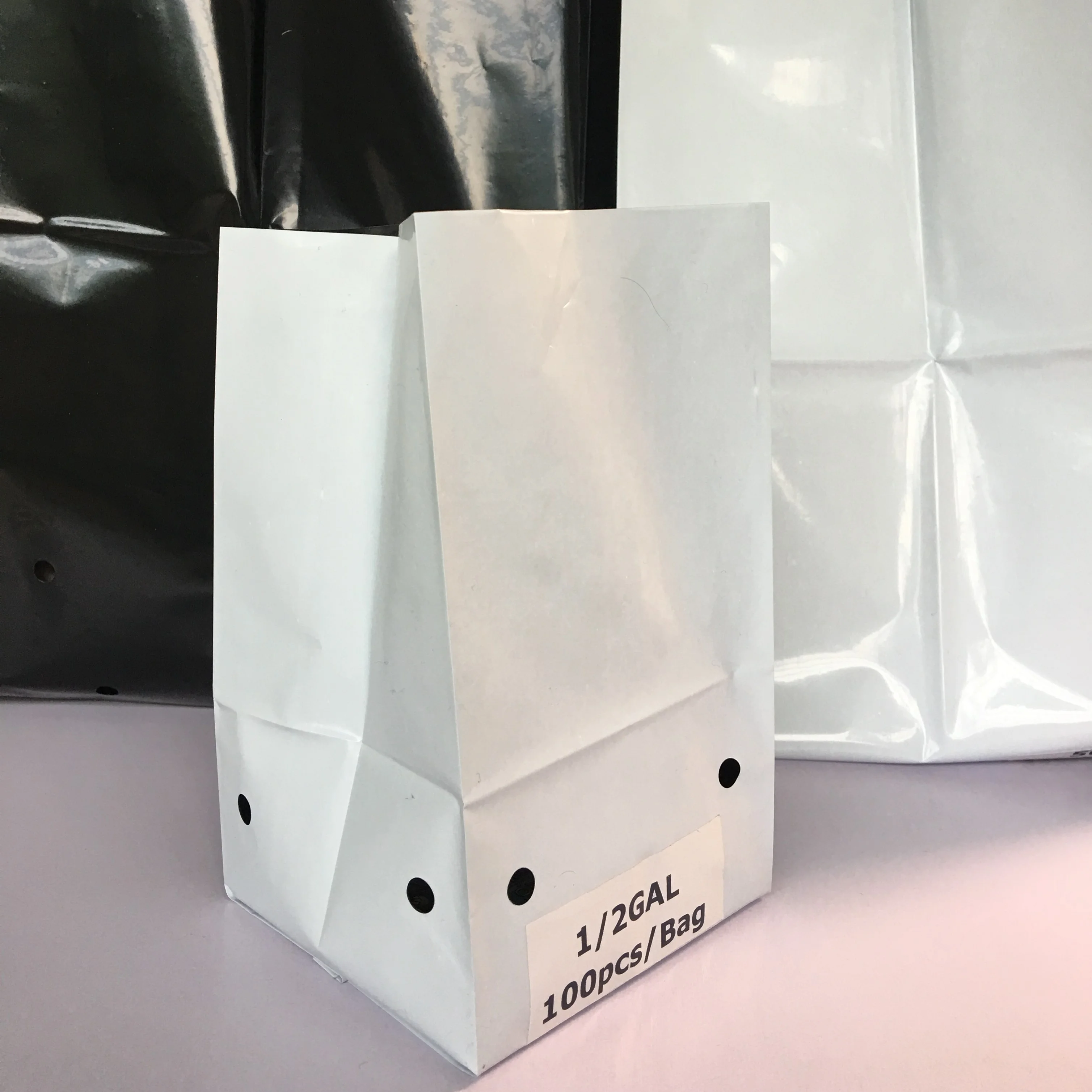 UV Treated Hydroponic White Black Panda Poly Grow Bags for vegetable planter, tree seedlings, fruit plant nursery