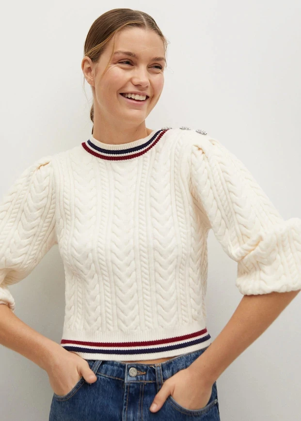 2022 New Spring custom knitted cardigan sweater unisex Decorated with