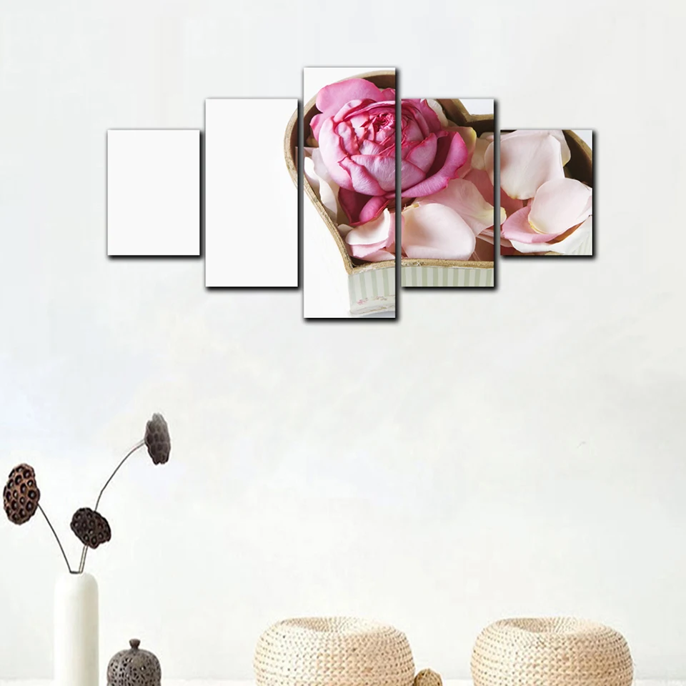 China made low price unframed canvas print color flowers picture for wholesale custom
