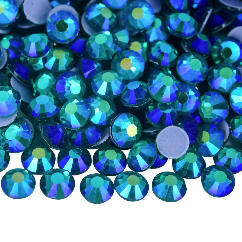 Bulk Bag 100gross Glass Glue Bottom Garments Crystal Various Hot Fix Iron On rhinestone For Dance Dress