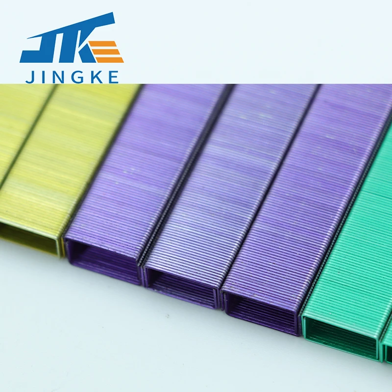 Factory supply  good quality colorful  agrafes 26/6 office staples