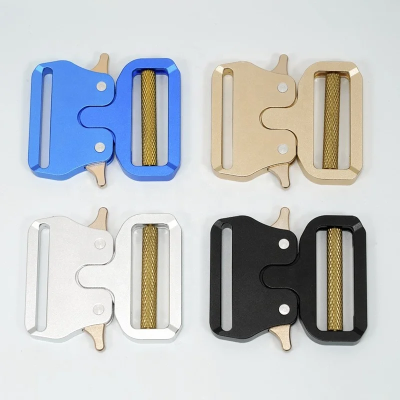 39mm Custom Buckle Shoulder Strap Buckle Bag Handles Dog Harness Collar Accessories Quick Release Tactical Metal Buckle