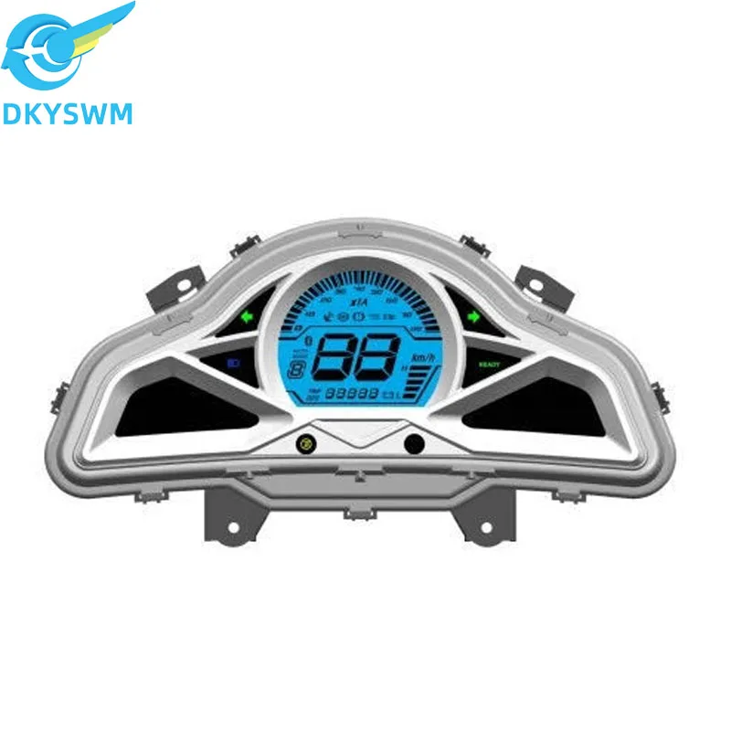 VOTOL 072 LCD speedometer CNA wire communication LED digital meter for electric motorcycles display LCD speedometer