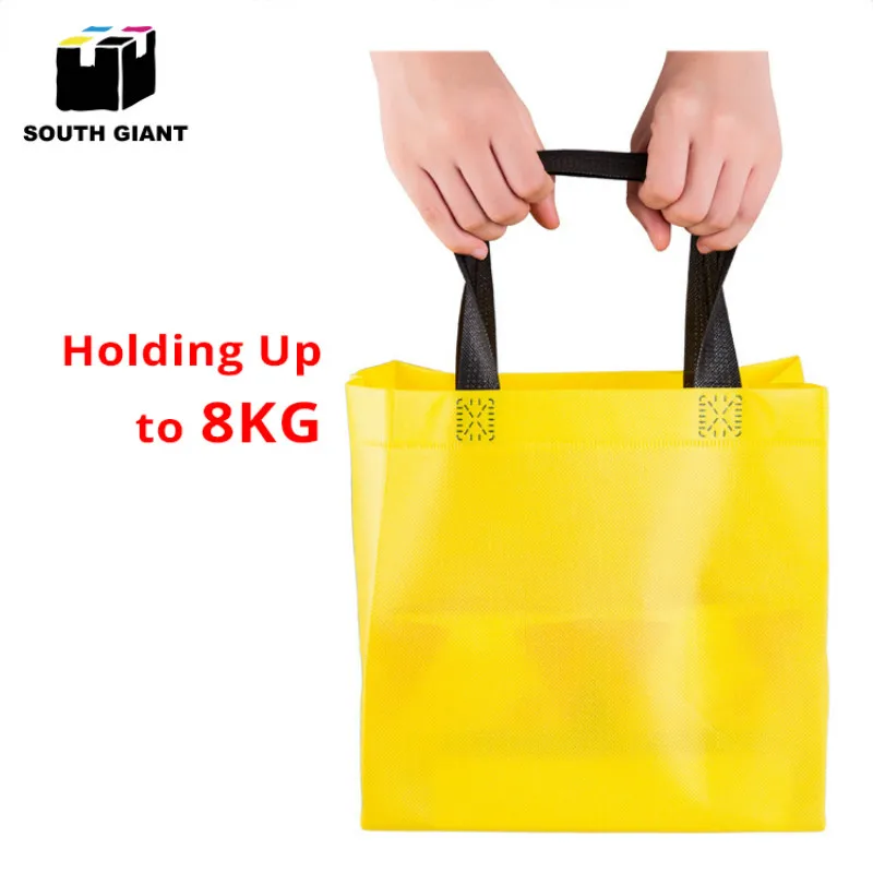 Customize Polypropylene Take Away Carry Tote Reusable Non Woven Grocery Bags