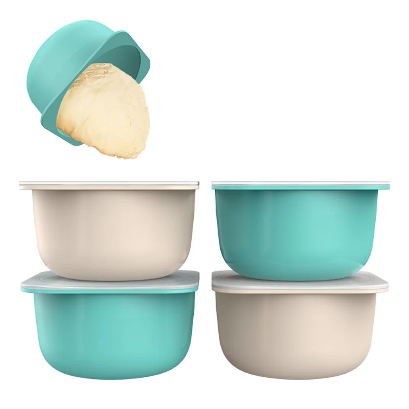 Newest Design BPA Free Silicone Fermentation Basket Dough Proofing Bowl Folding Bread Silicone Dough Proofing Box with Lid