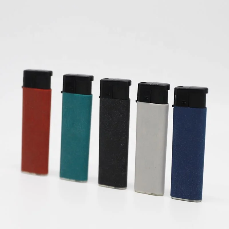 M6088 velvet high quality China factory electronic customized lighter children resistant lighter