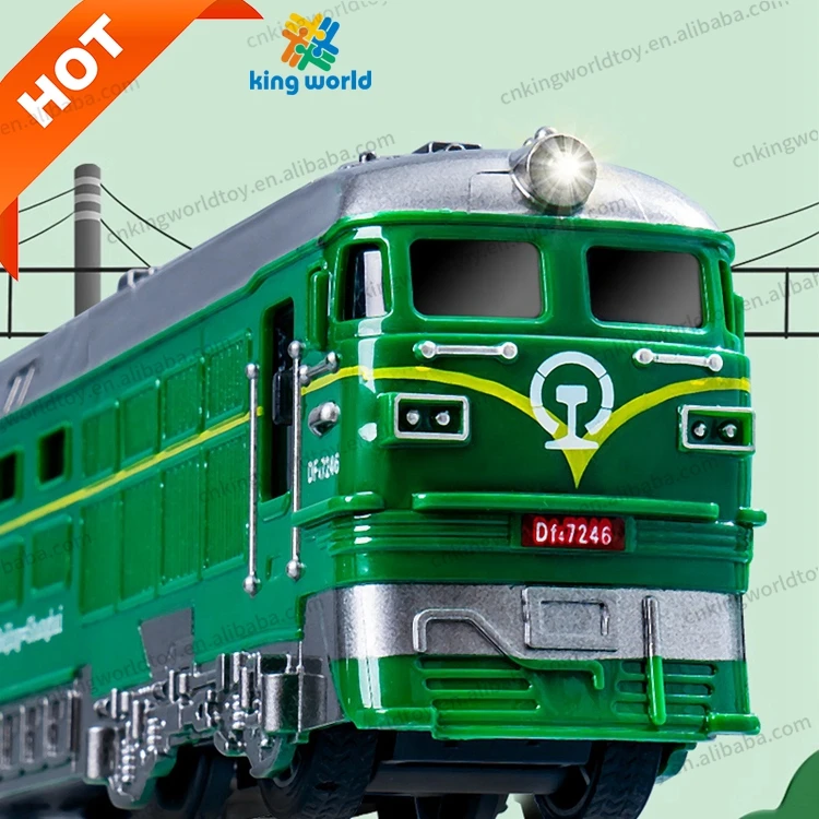 New design Locomotive Model train set Toys with Sound and Light electronic train toys for kids
