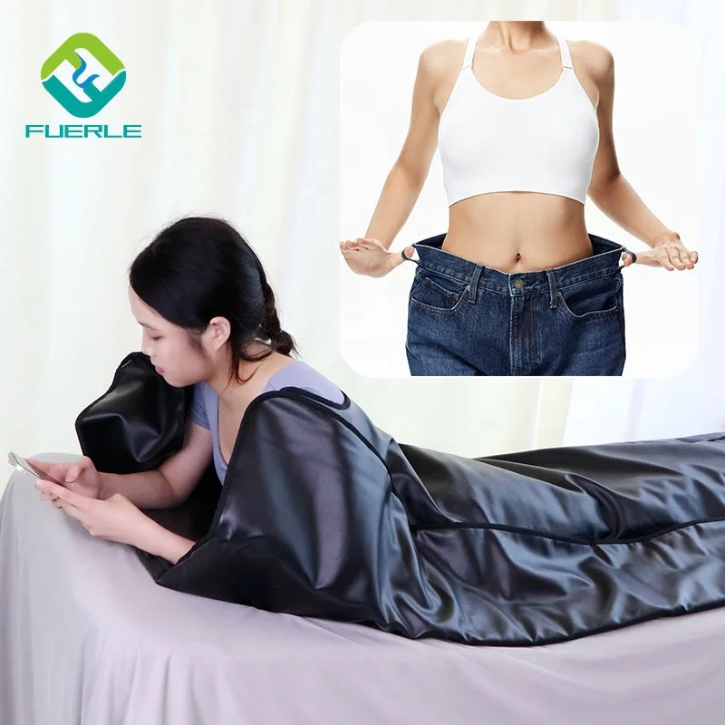 Fuerle portable infrared body wrap sauna blanket for weight loss and detox foil