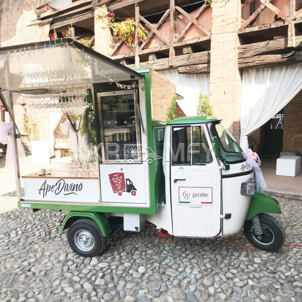 2024 Factory Wholesale 3 Wheel Street Food Cart Tricycle Food Truck Electric Tricycles For Sale