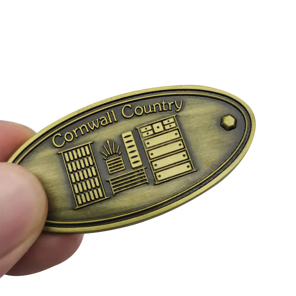 Competitive price durable embossed aluminum metal logo nameplate badge