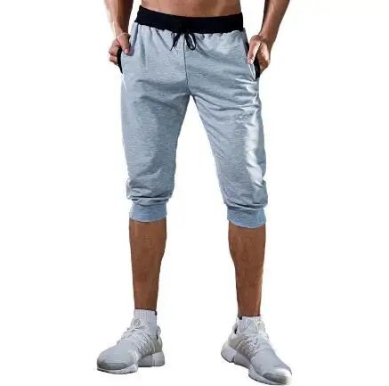 Fashion leisure sports outdoor fitness beach pants slim fashion men gym short