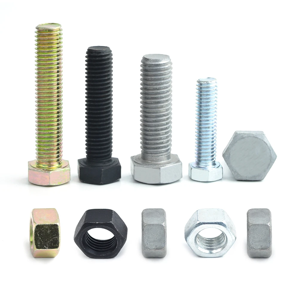 Free Sample M10 stainless steel 316 m10 hex bolt and nut with flat washer hex nut bolt