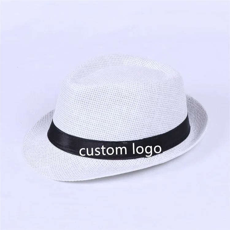 Wholesale Straw Panama Fedora Women Beach Hat