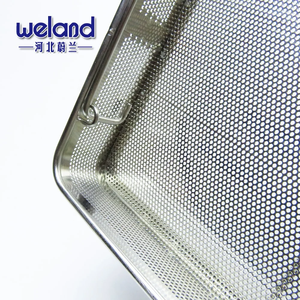 Food Grade Stainless Steel 304/316 Perforated Metal Baskets Perforated mesh tray