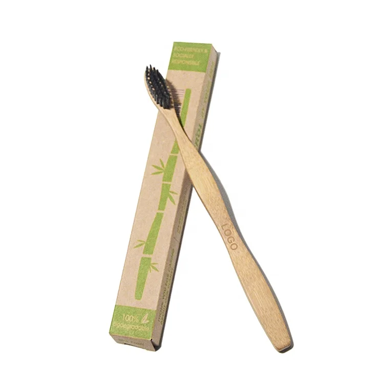 
Custom Packing&Logo Plastic Free Biodegradable Natural Bristles Eco Friendly Hotel Bamboo Toothbrush In Bulk 
