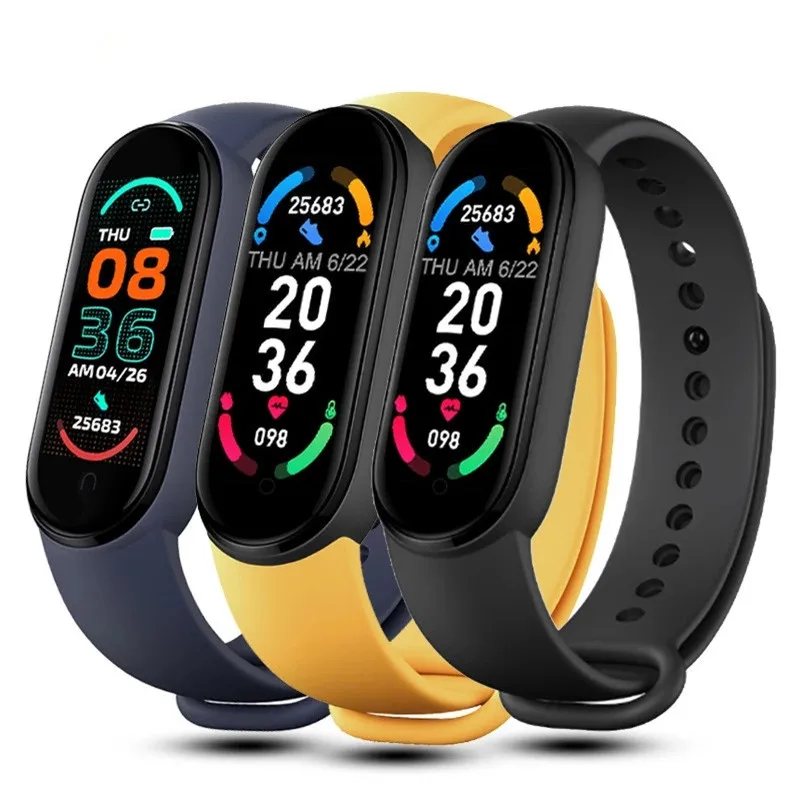 Valdus 2022 New M6 Smartwatch 0.96 Inch Touch reloj inteligente Waterproof Fashion Sport Band Wearable Devices Smart Watch