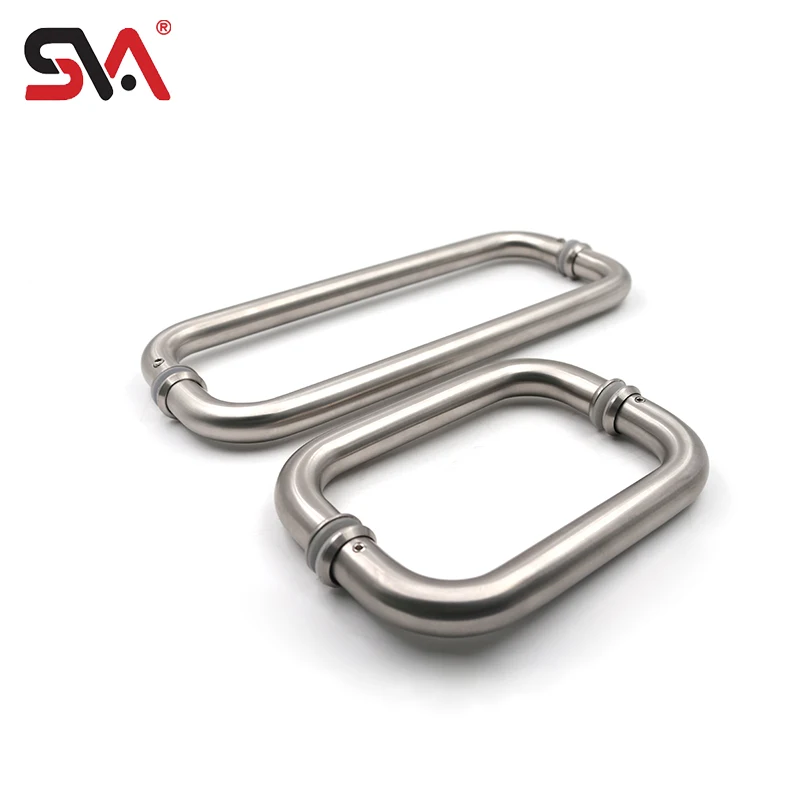 SVA-158 Hot Sale Office Building Hotel Shower Stainless Steel 304 Aluminum Glass Door Pull Bathroom Hollow Door Handle