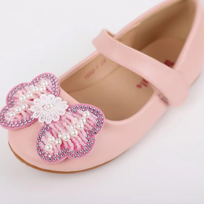 Factory Wholesale High Quality Buckle Flower Princess Shoes Flat Sole Mary Jane Casual Shoes