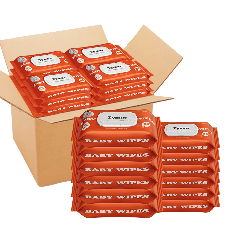 Wholesale  Custom Wet Wipes Care Sensitive Soft Babies Non-Woven Fabric Cleansing Babys Wet Wipes For Babies