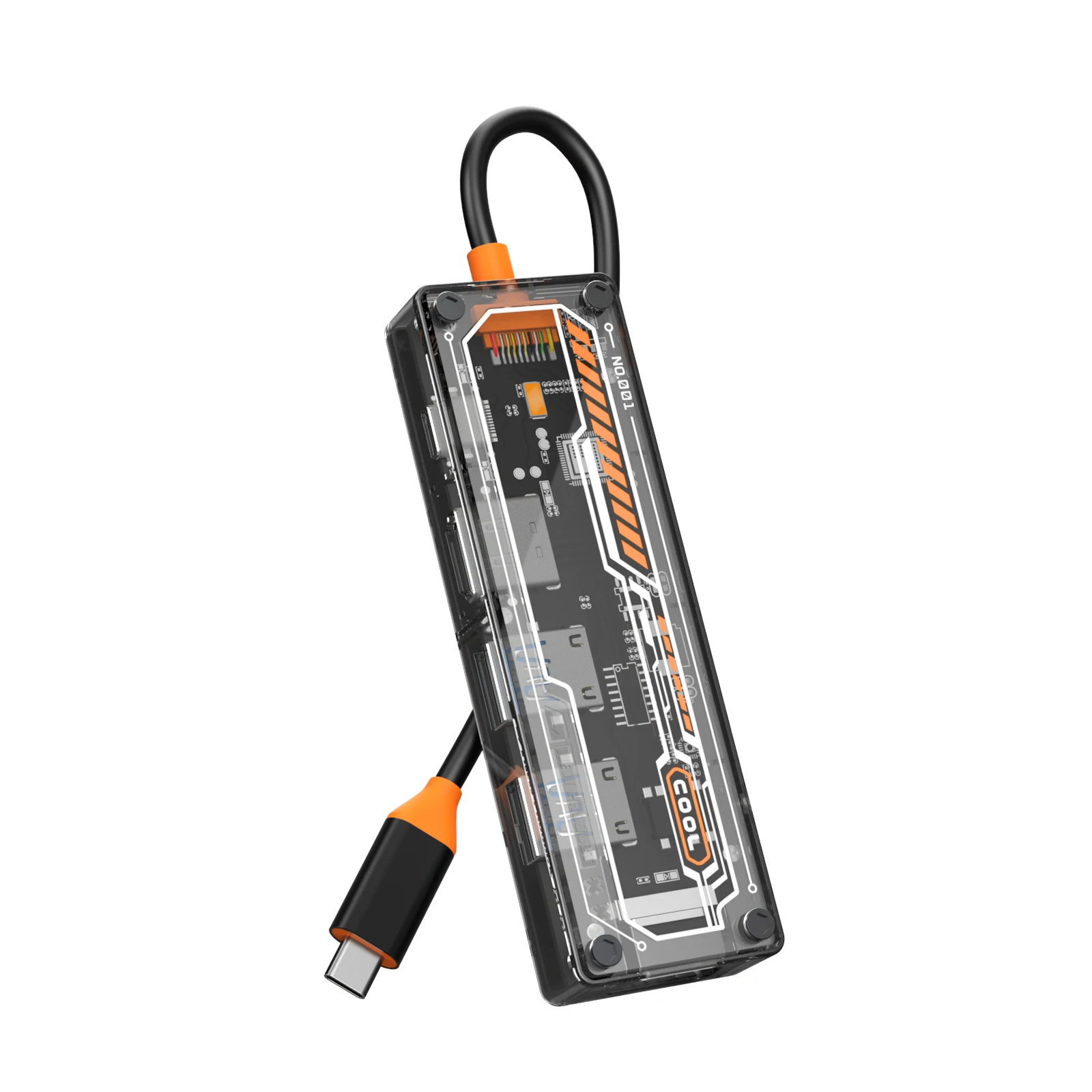 Factory Price 6 In 1 Type-C USB Splitter HUB to USB3.0 PD Charger SD TF Docking Station Mini USB HUB Adapter USB HUB