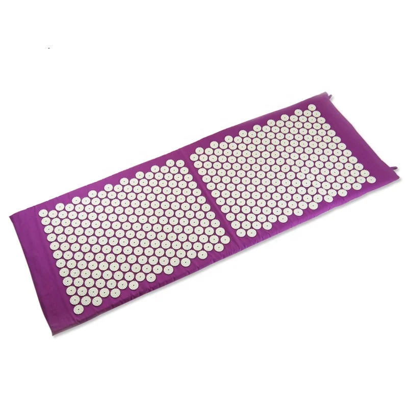 Экологичный Массажный коврик для акупрессуры, акупунктурный большой коврик для йоги из 100% хлопка