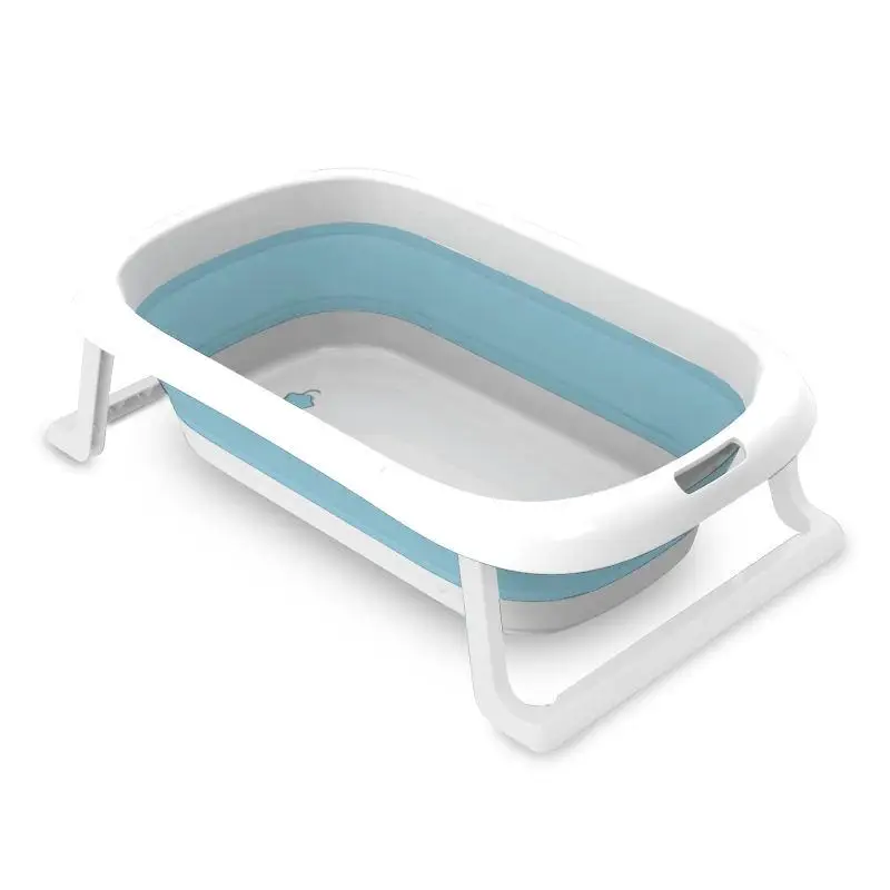 New Trend Hot Selling Newborn Portable Plastic Baby Folding Bath Tub Set Flexible Collapsible Inflatable Baby Bath Tub